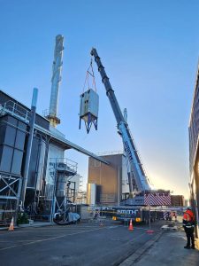 Synlait Milk Limited Dunsandel old Econimiser lift-out